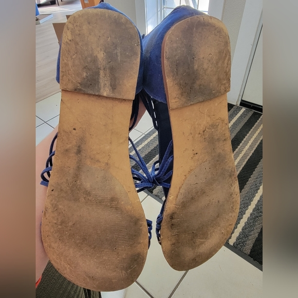 Justfab sandals cobalt size 11 - Picture 4 of 5